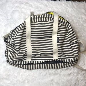 Kate Spade Saturday large striped weekender bag